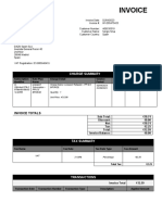 Dazn Invoice