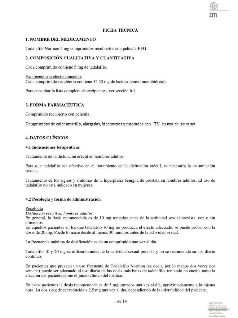 Teva Tadalafil 5mg 84 Comprimés