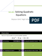 GCSE SolvingQuadratics 2