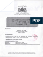 Bulletin Dessai Tuyaux Pebd