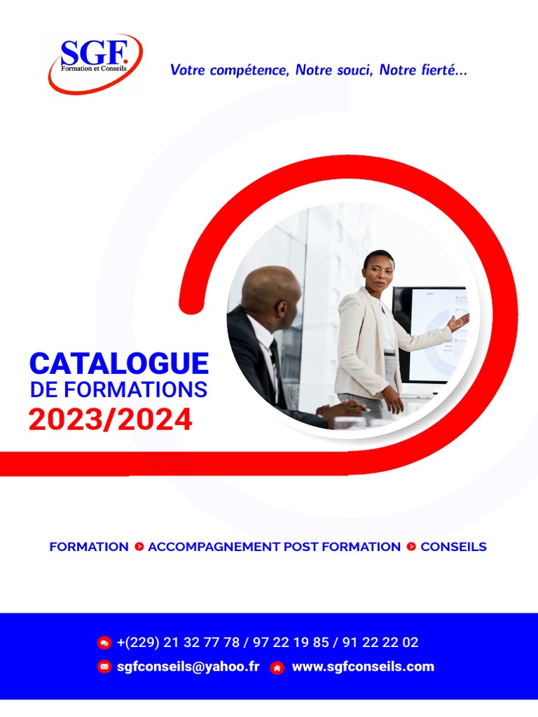 SGF Catalogue de Formation 20232024 PDF Gestion des ressources