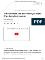37 Back Office Job Interview Questions (Plus Sample Answers)
