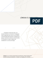 Língua e Linguagem (TEXTO VERBAL E NÃO VERBAL)