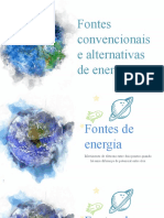 8.fontes Convencionais e Alternativas de Energia