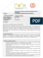 Syllabus Logistica Integral