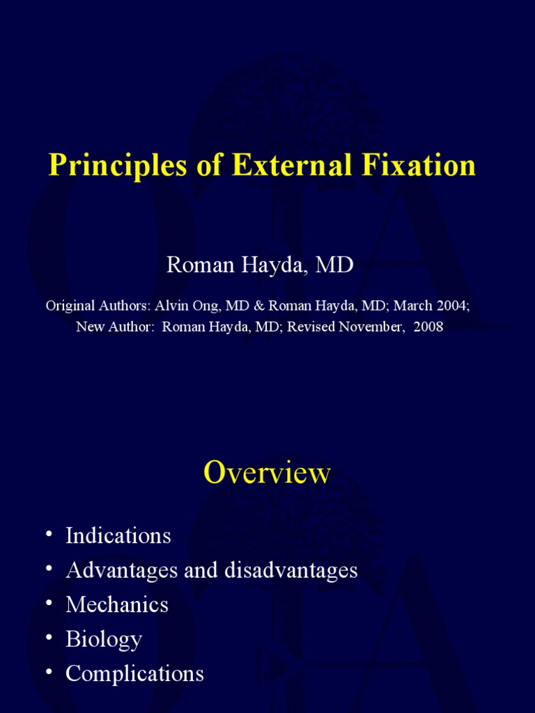 G11 Ex Fix Principles JTG Rev 2 4 10 | PDF | Skeletal System | Clinical ...