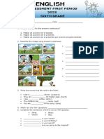 Assessment First Period Sixth Grade