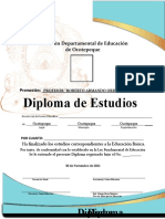 DIPLOMA 9no.