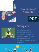 First 5 Rules of Netiquette