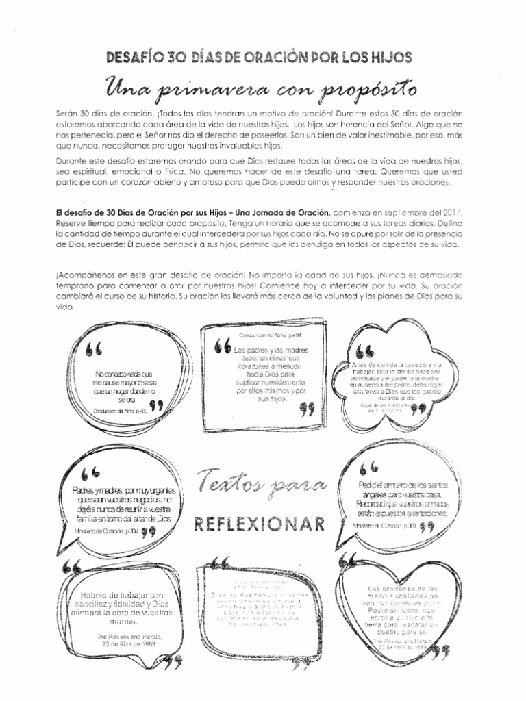 30 Dias de Oracion Por Los Hijos | PDF