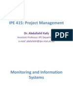 Lecture 5 Monitoring and Information Systems