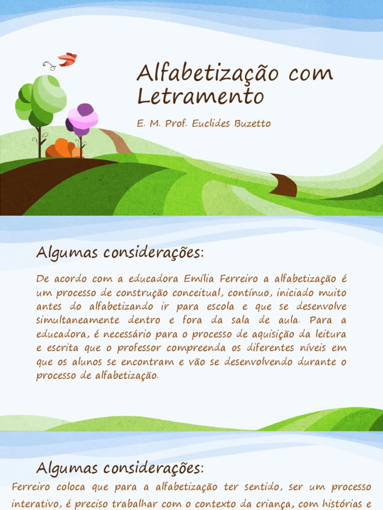 Alfabetização e Letramento na Infância | PDF | Alfabetização | Escrita