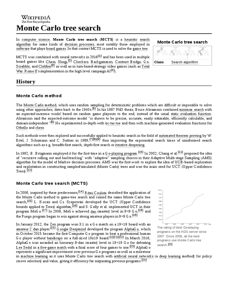 Monte Carlo Tree Search Overview | PDF | Applied Mathematics | Algorithms