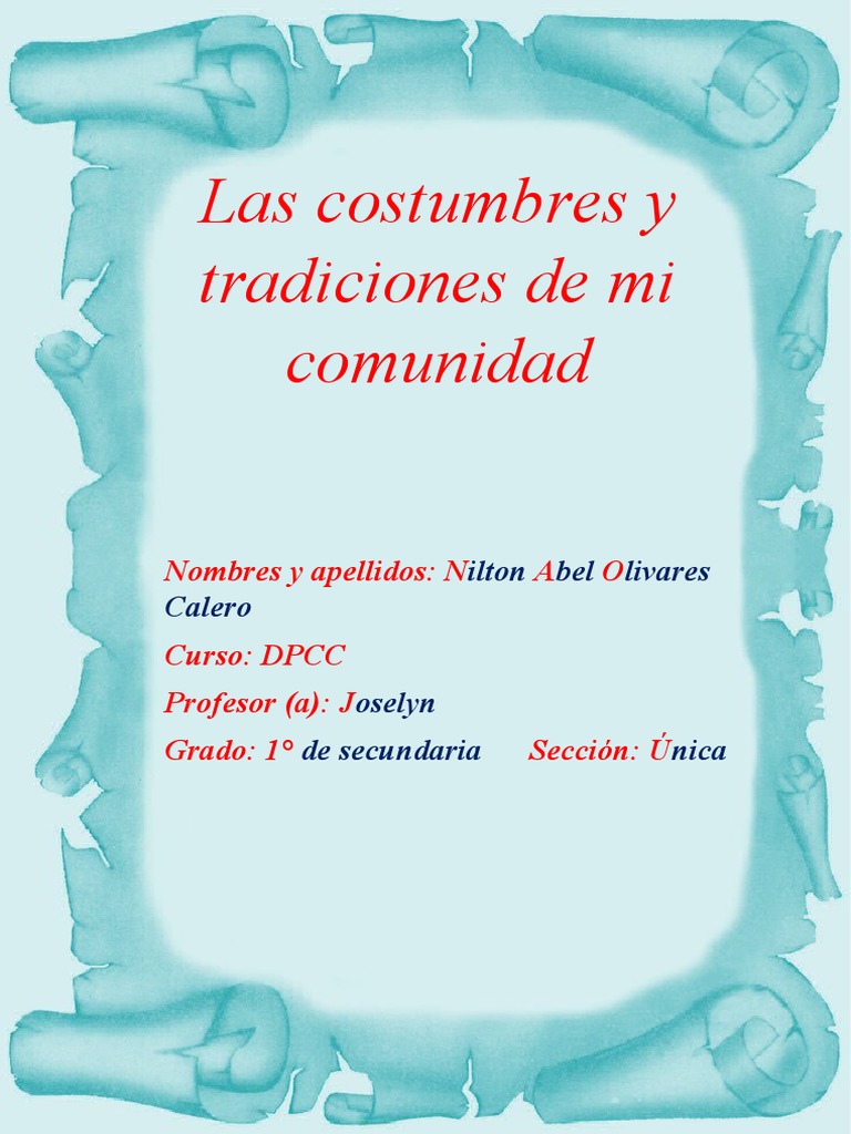 Celebraciones religiosas en mi comunidad | PDF | Bautismo | Adoración ...
