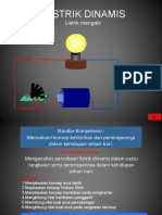 LISTRIK DINAMIS - Arus Litrik Dan Rangkaian Listrik