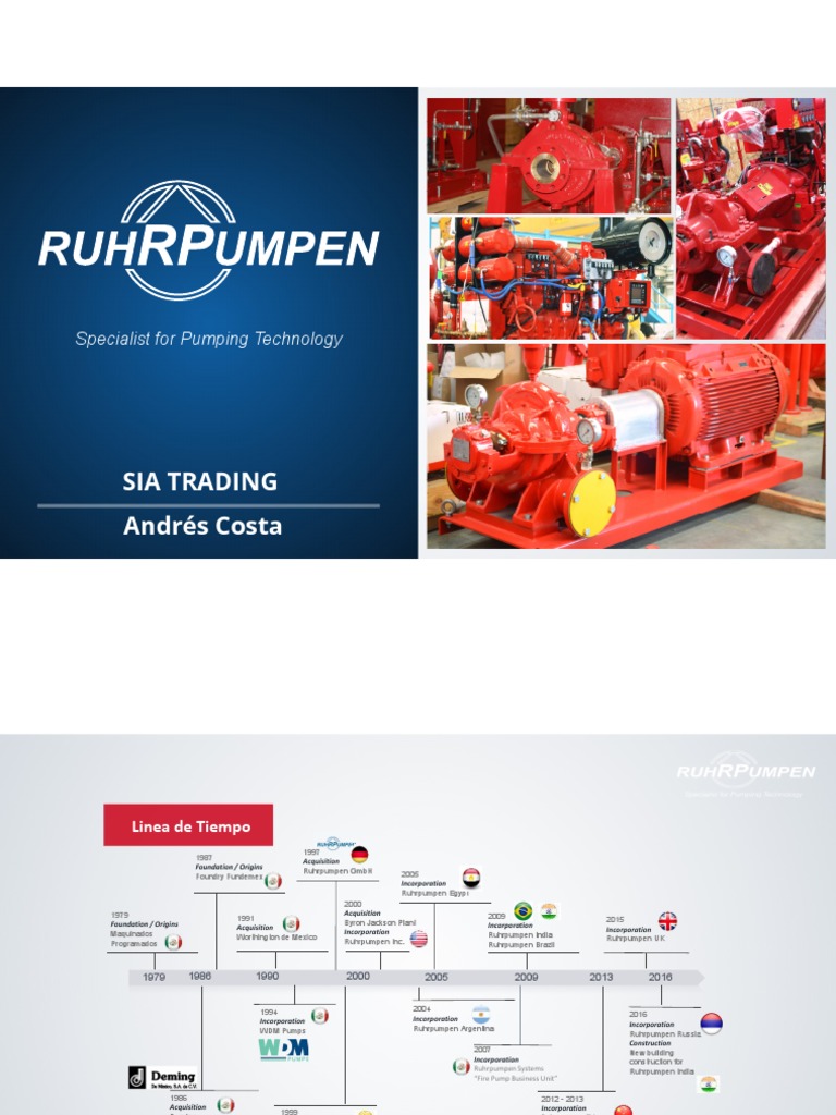 Historia y Capacidades de Ruhrpumpen | PDF | Ingeniería mecánica ...