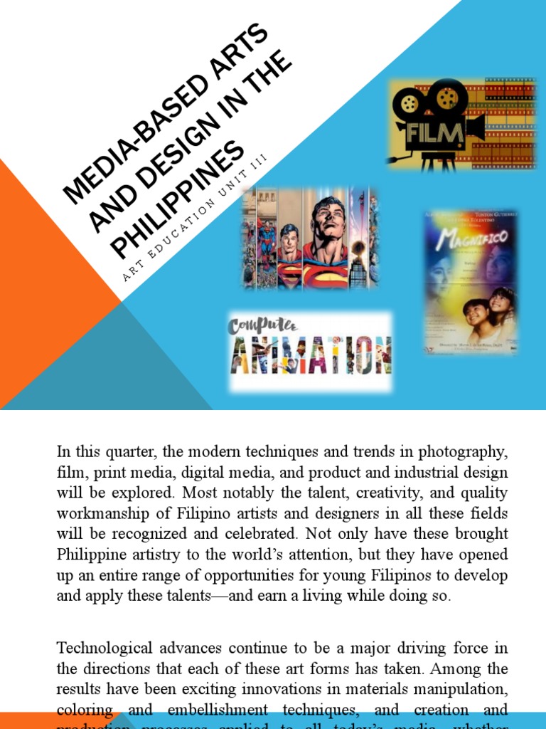 Media Based Arts and Design in The Philippines Download Free PDF