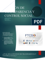 Funciòn de Transparencia y Control Social