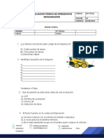 Evaluacion Teorica de Operador de Minicargador