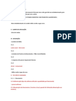 O Objetivo Da Descrição Deste Manual É Fornecer Uma Visão Geral de Seu Estabelecimento para Qualquer Tipo de Fiscalização Que Vier A Sofrer