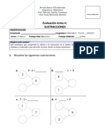 Evaluacion Sustraccion 0-10