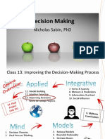 2023a 13 Update Decision Making Class Improving Decision Making 522997