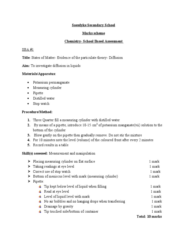 Chem Sba 20192020 PDF Chemistry Titration
