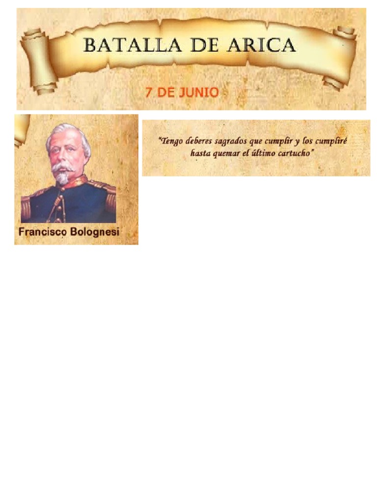Batalla De Arica Infografia Pdf 