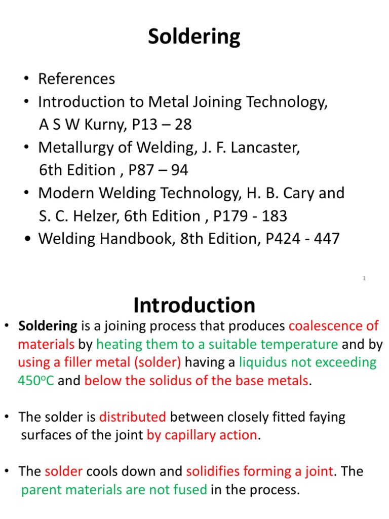 CH02 Soldering PDF Soldering Solder