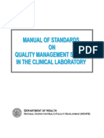 Manual of Standards On Quality Management System in The Clinical Laboratory Ver 2008