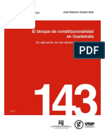 Bloque de Constitucionalidad en Guatemala Actualizado