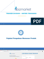 Mbizmarket - Training Material (Alur Transaksi Penjual Dan Pembeli)