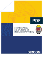 Politica Interna Mercadeo Institucional 2018