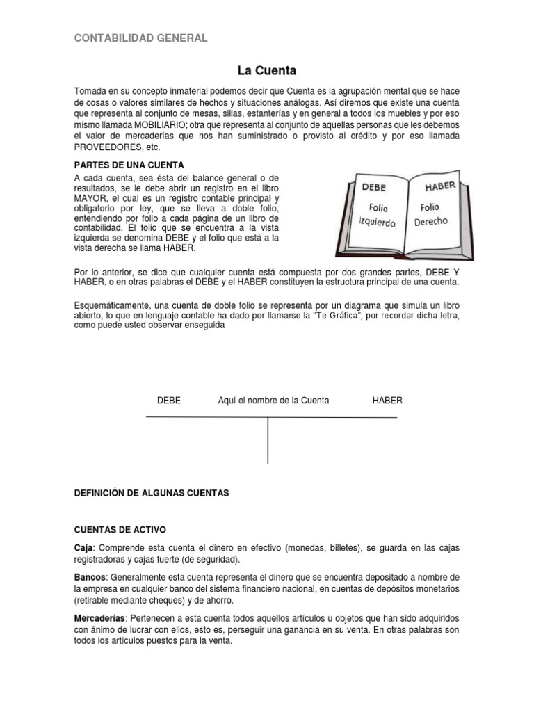 Definición y Estructura de Cuentas Contables | PDF | Contabilidad ...