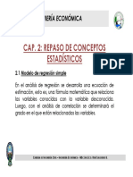 Cap. 2: Repaso de Conceptos Estadísticos: Ingeniería Económica Ingeniería Económica