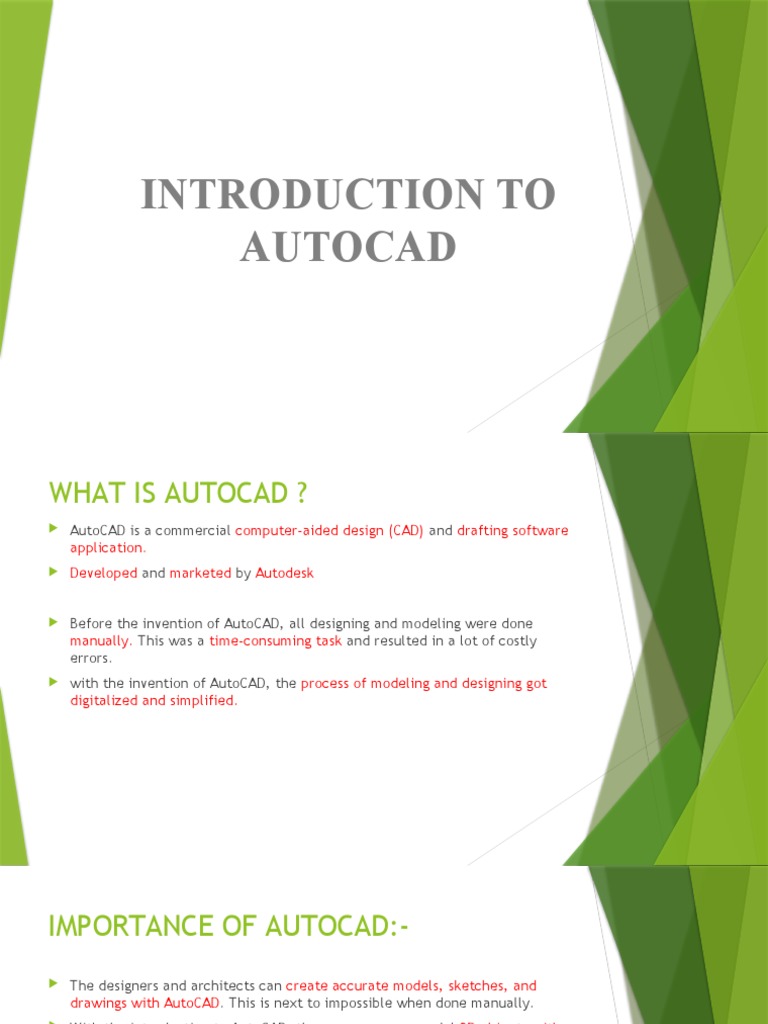 Intro To Autocad Pdf