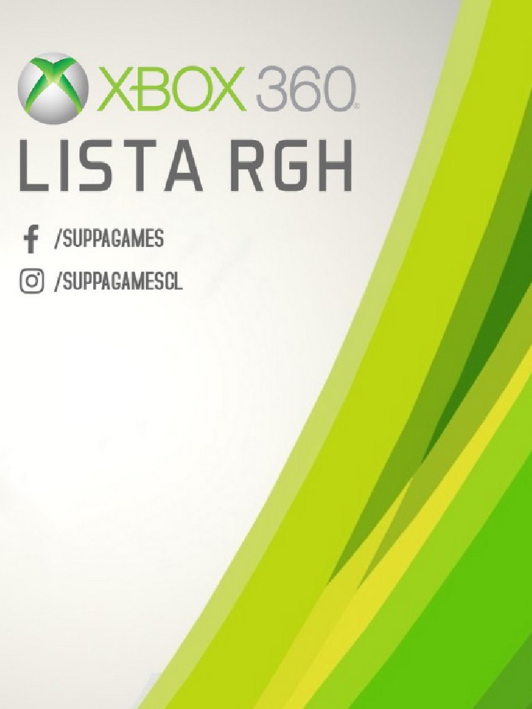 Lista Final Xbox 360 RGH 2020 | PDF
