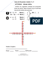 Sistemas Ecuaciones 2 X 2 Método Gráfico