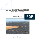 Detailed Project Report DPR of 50 MW Sol