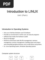 Unit-I-Introduction To LINUX (p1)