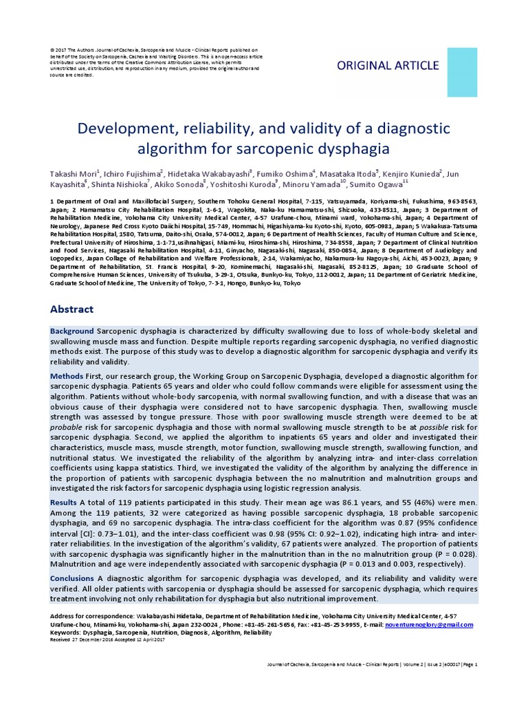 Development, Reliability, and Validity of A Diagnostic | PDF | Medical ...