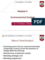 Marketing - Module - 4 Environmental AnalysiS