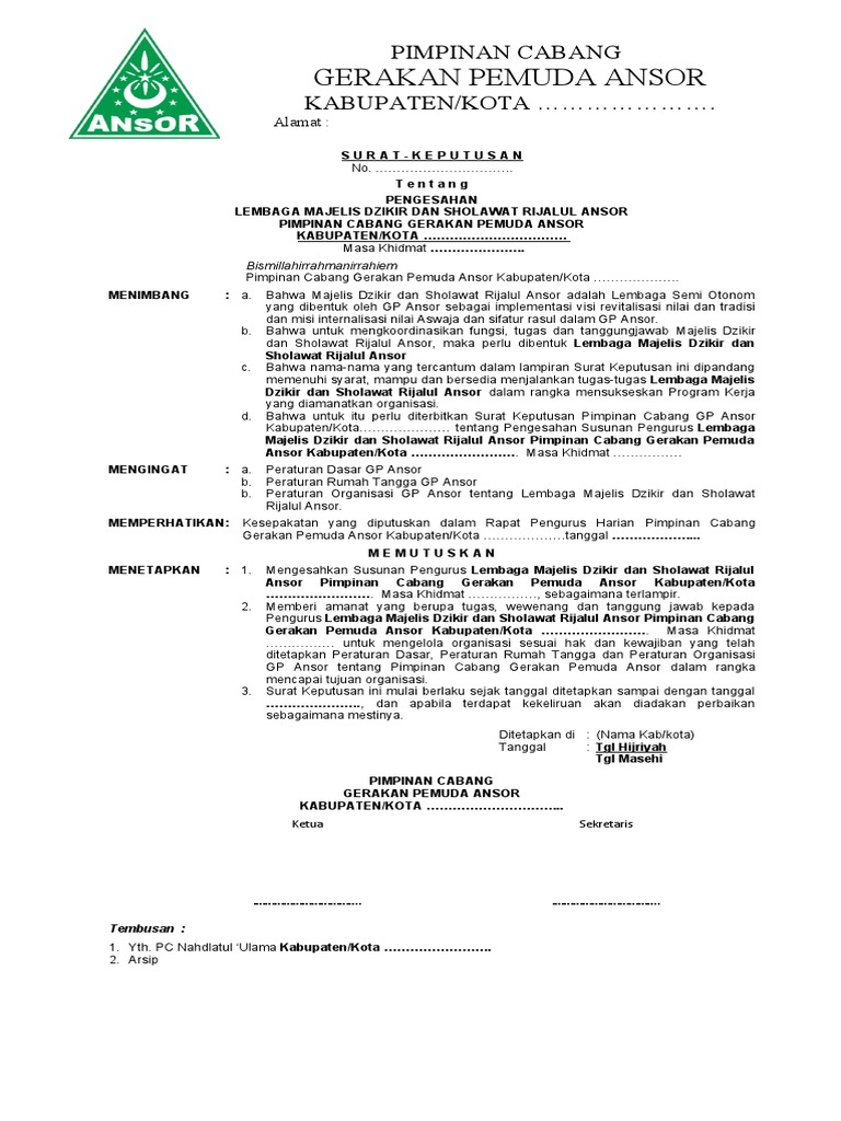 Contoh SK MDS | PDF