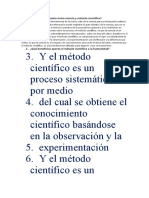 Qué Relación Existe Entre Ciencia y Método Científico Bien Hecho