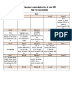 Cronograma Prevención Del Delito Junio