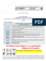 Ficha #6.5to - Eda 2.tema 3.HU.2023 (Las Principales Religiones Del Mundo)