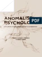 Anomalistic Psychology - Exploring Paranormal Belief and Experience-Red Globe Press (2013)