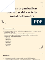 Formas Organizativas Derivadas Del Carácter Social Del Hombre