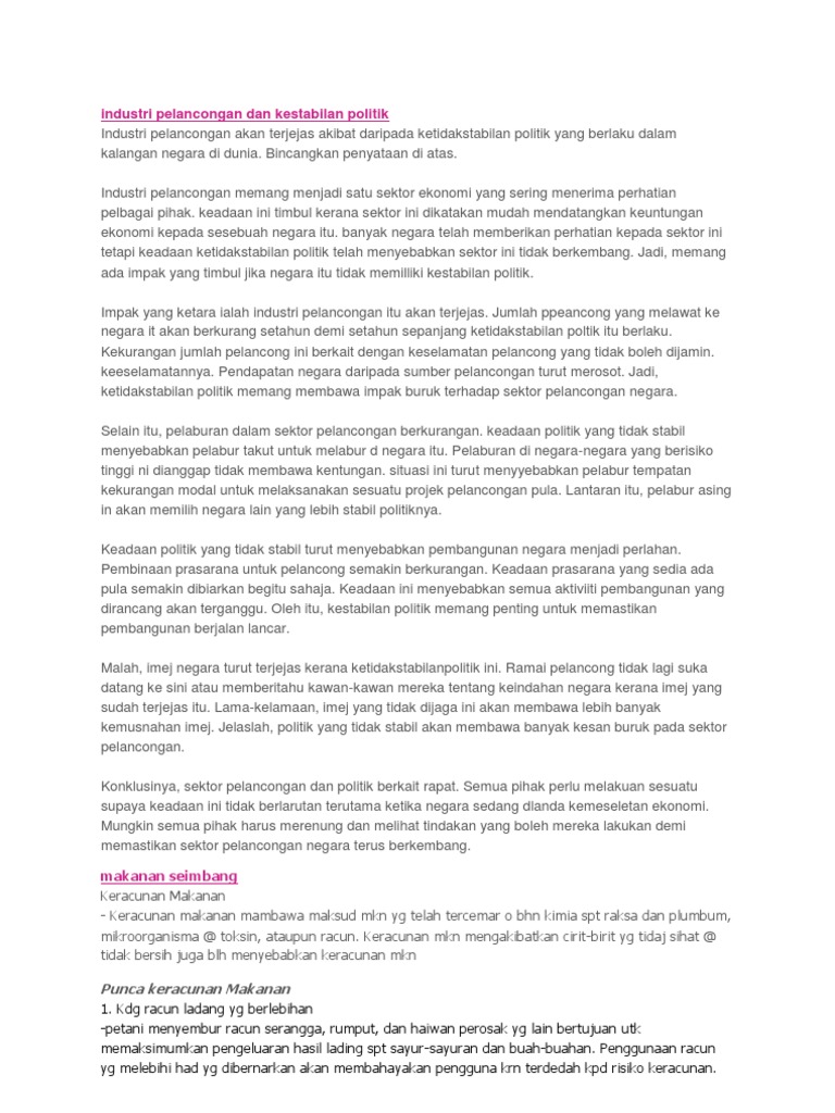Nota Pengajian Am Sem3 Karangan Dan Esei Pdf