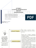 Actividad 1 Evolución Del Sistema Educativo Mexicano: Bricia Mayela Rojas Neira